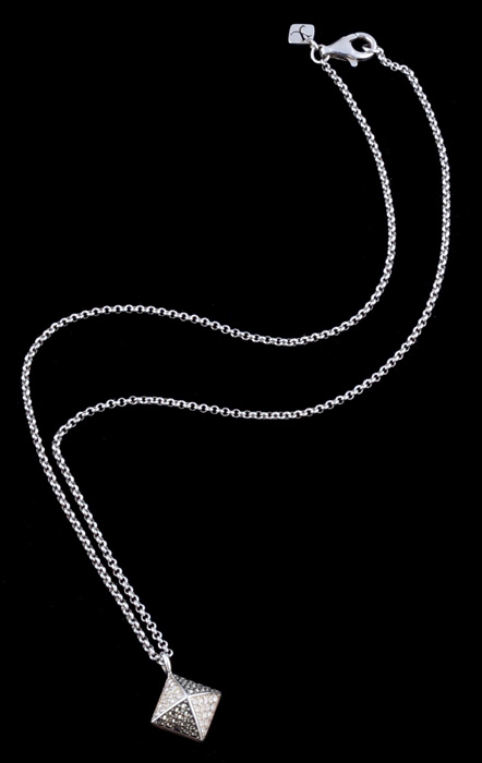 Judith Jack Designer Sterling Silver Pendant With Belcher Chain