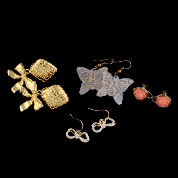 Four Pair of Earrings