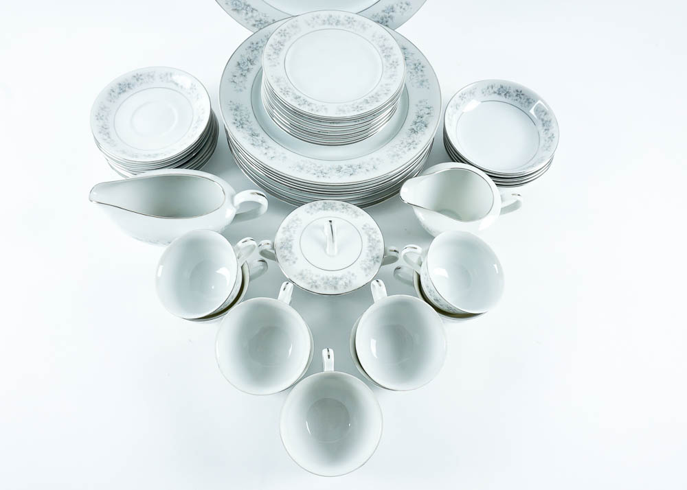 43-Piece Crestwood Japanese "Heritage" Fine China Tableware Set