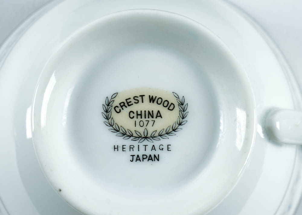 43-Piece Crestwood Japanese "Heritage" Fine China Tableware Set