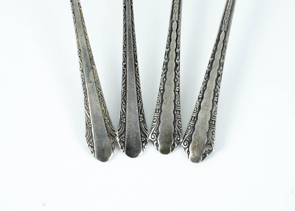 Two Pair of Sterling Silver Teaspoons