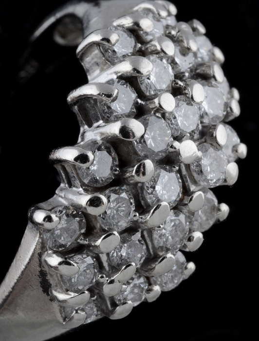 14K White Gold Diamond Ring