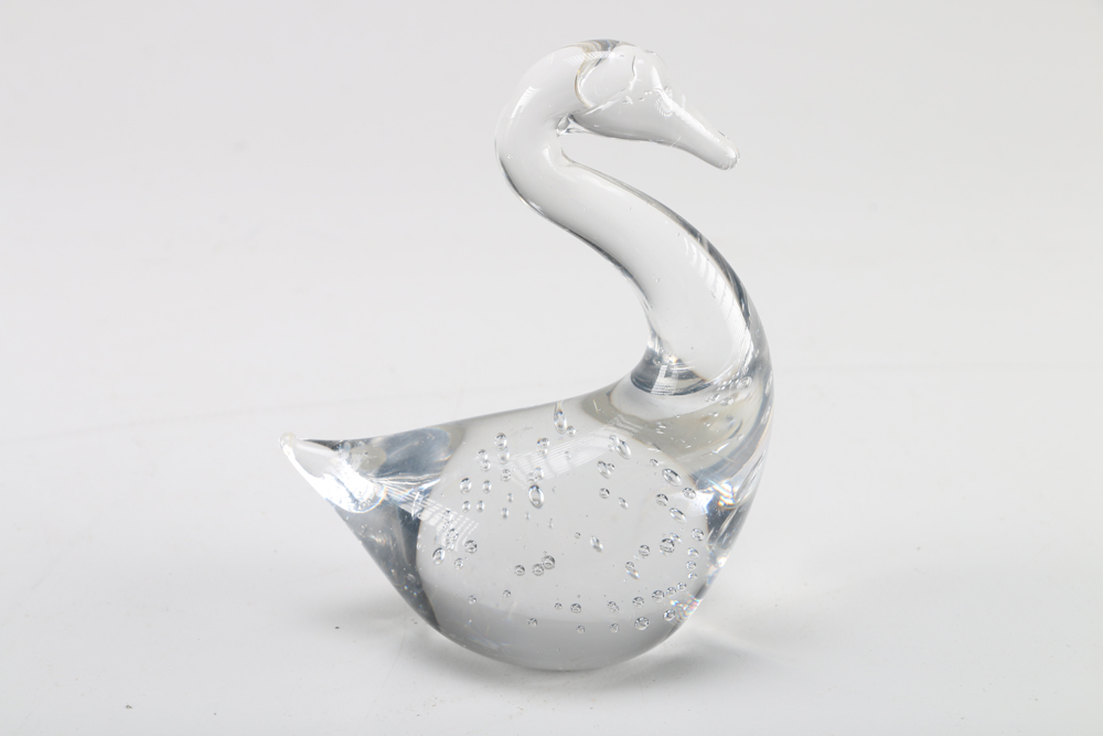 Clear Glass and Animal-Shaped Paperweights