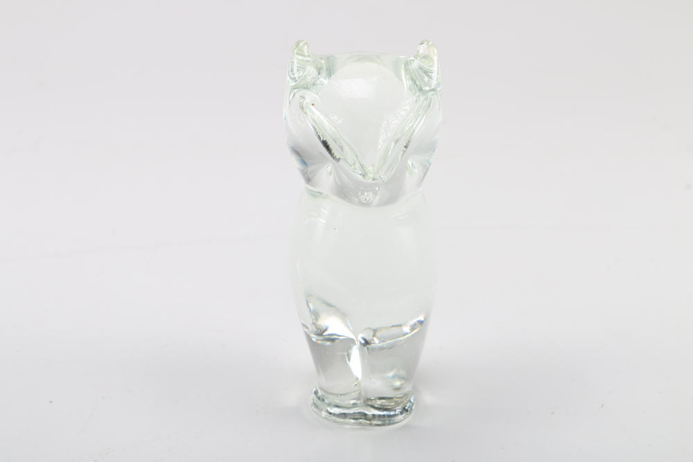 Clear Glass and Animal-Shaped Paperweights
