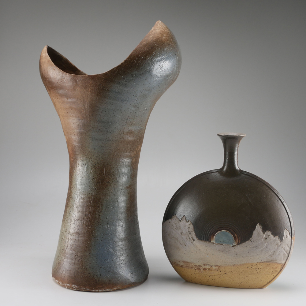 Art Pottery Vessel Pair