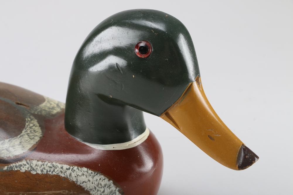 Hand Painted and Wood Carved Vintage Decoy Ducks
