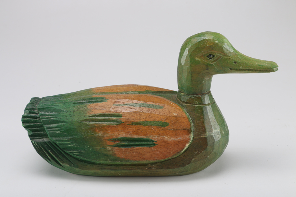 Hand Painted and Wood Carved Vintage Decoy Ducks