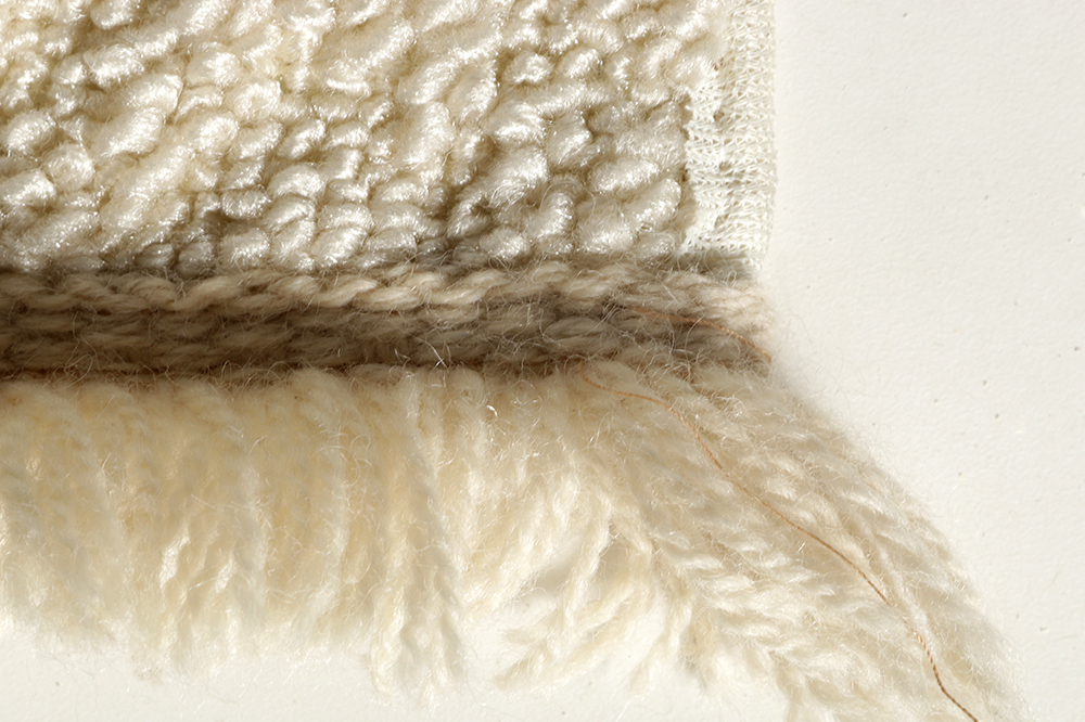 Cream Area Rug with Fringe