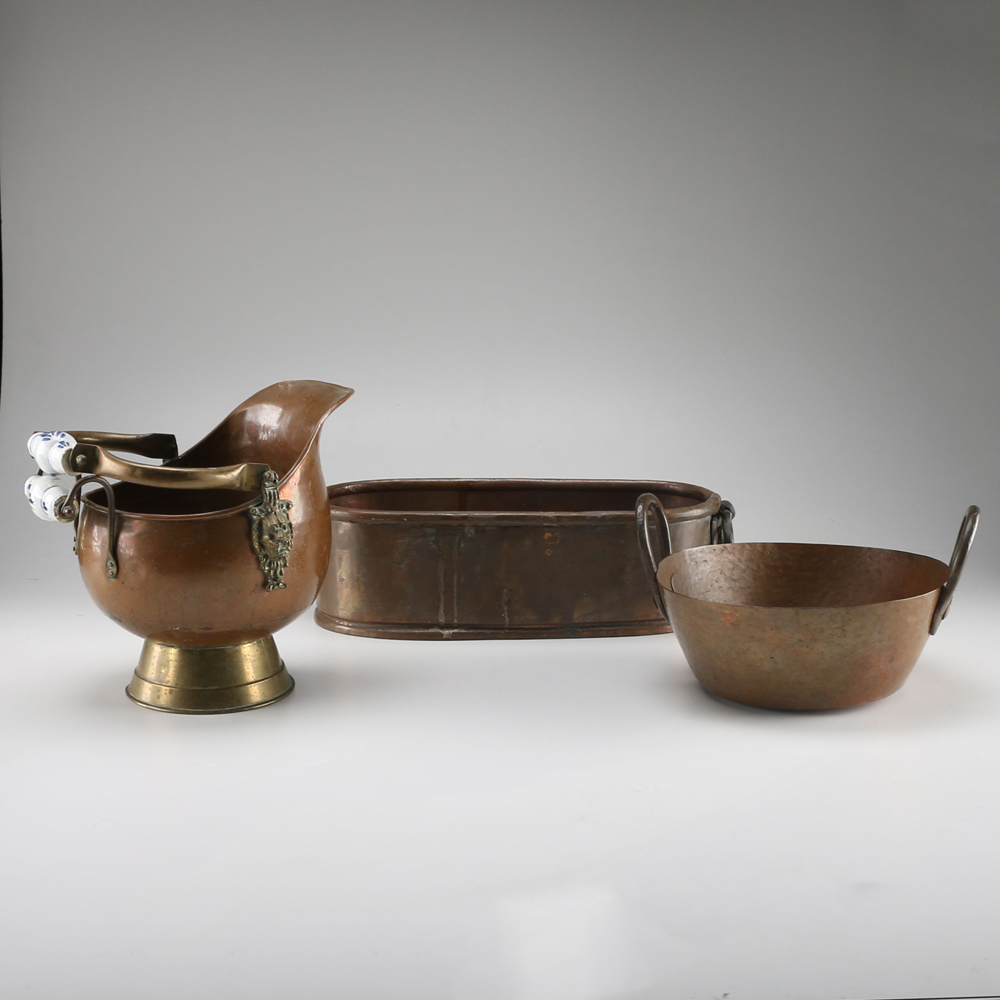 Trio of Copper Vessels