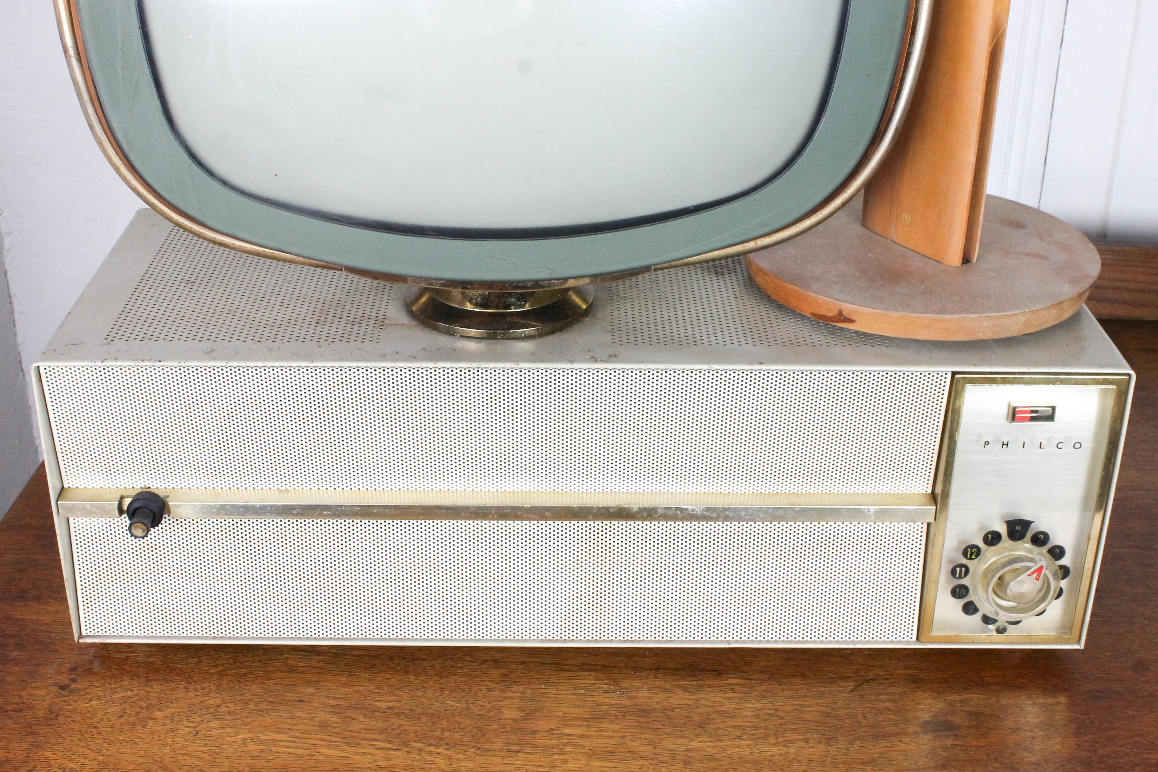 Vintage Philco Predicta Television with Antenna