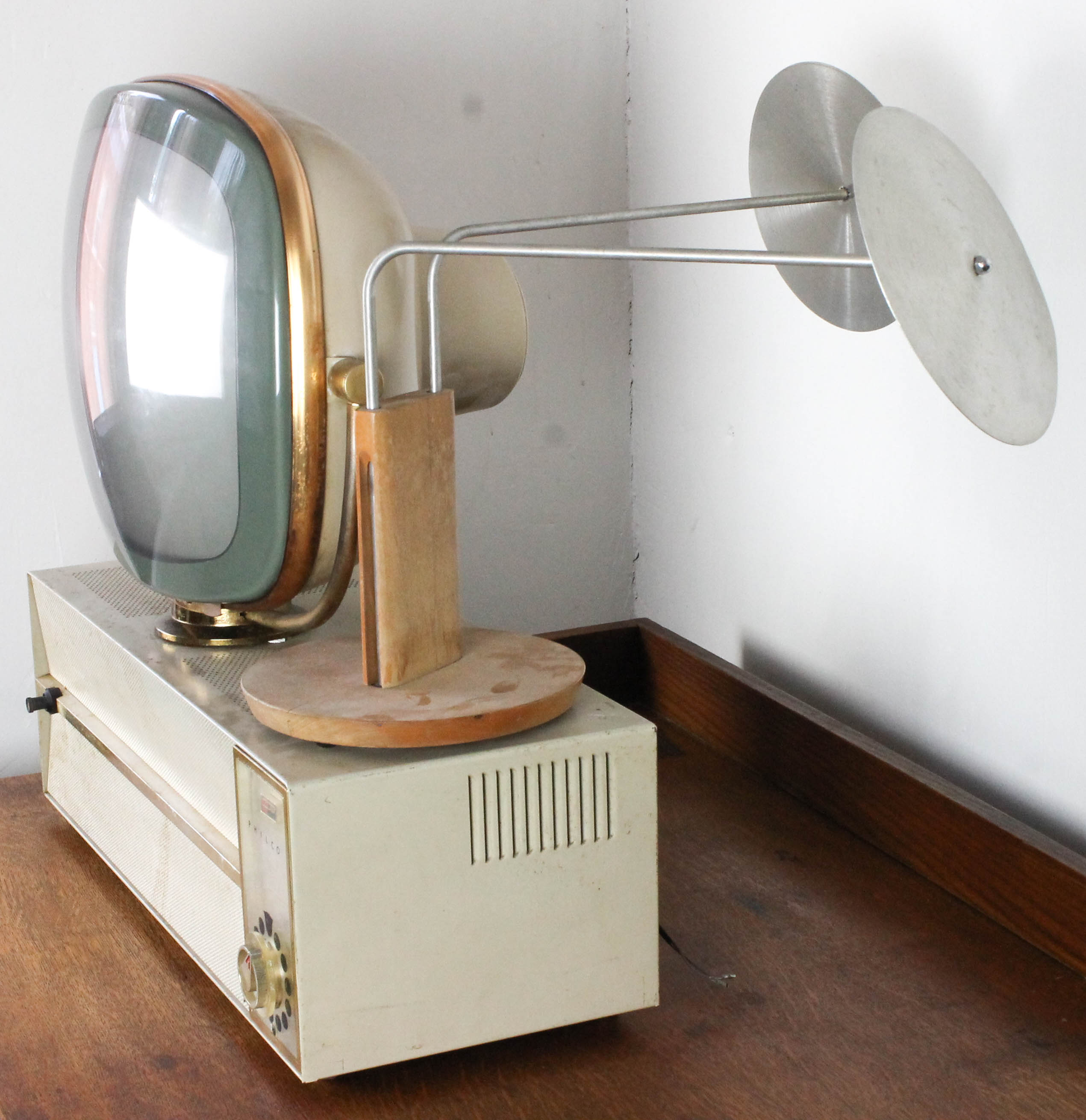 Vintage Philco Predicta Television with Antenna