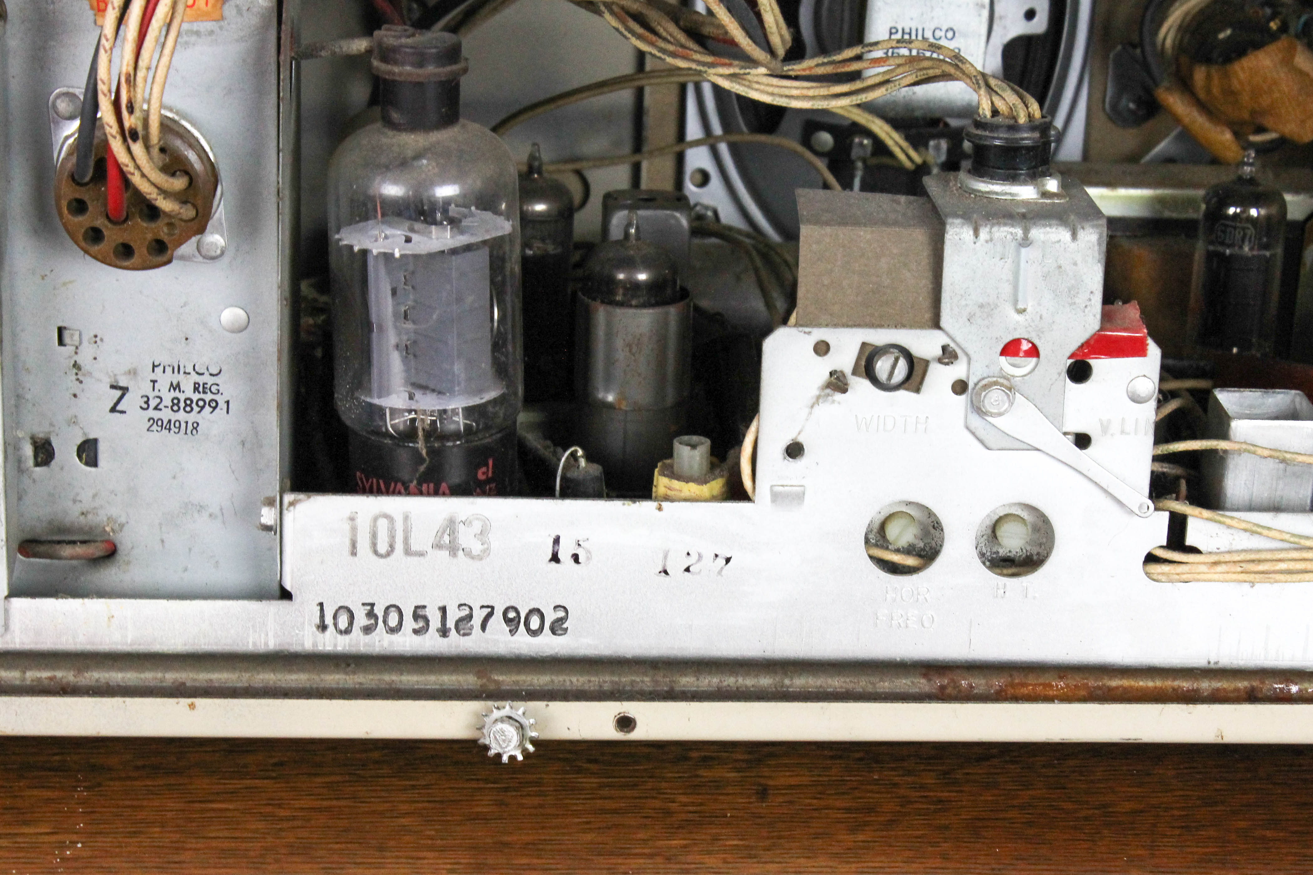 Vintage Philco Predicta Television with Antenna