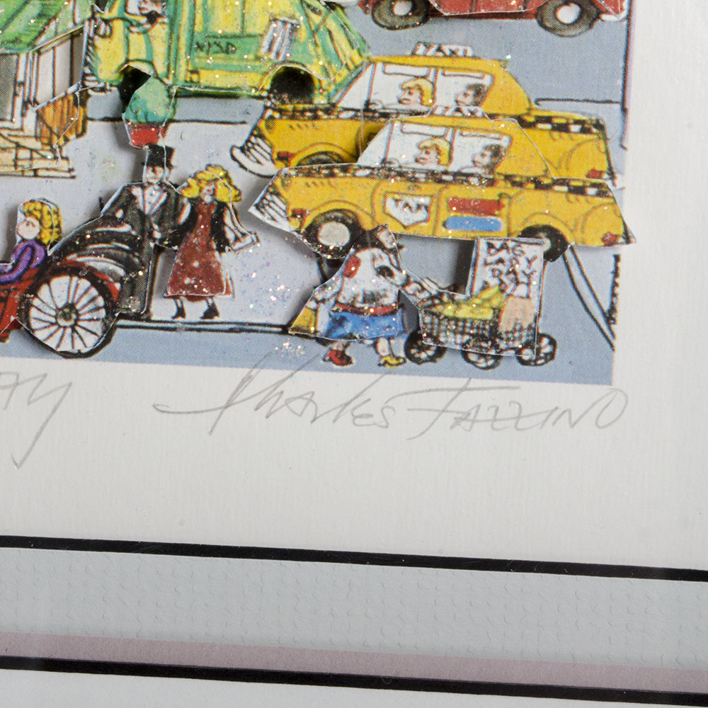Charles Fazzino Limited Edition "Off Broadway" 3D Pop Art