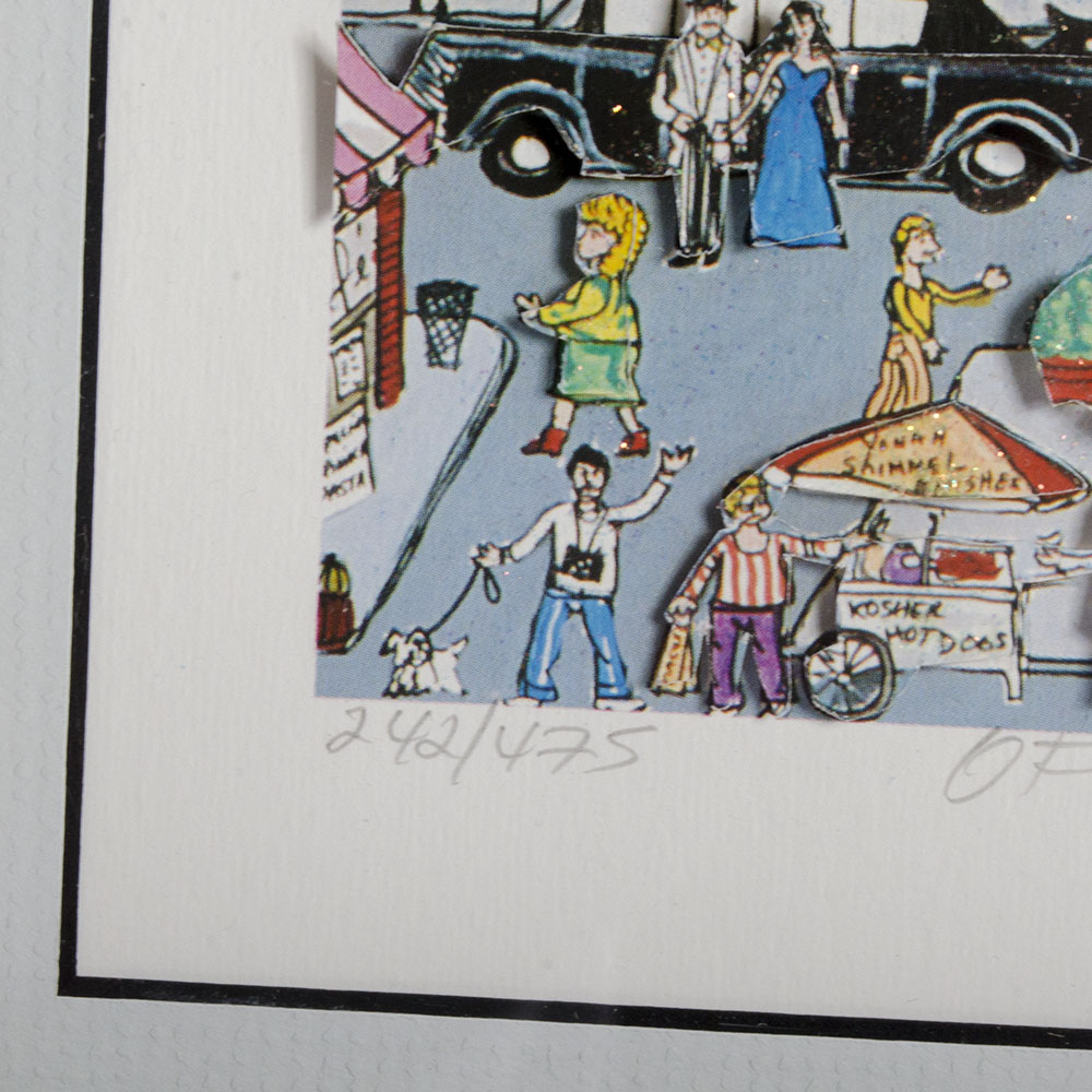 Charles Fazzino Limited Edition "Off Broadway" 3D Pop Art