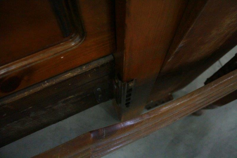 Late 20th Century King Size Bed Frame with Caning