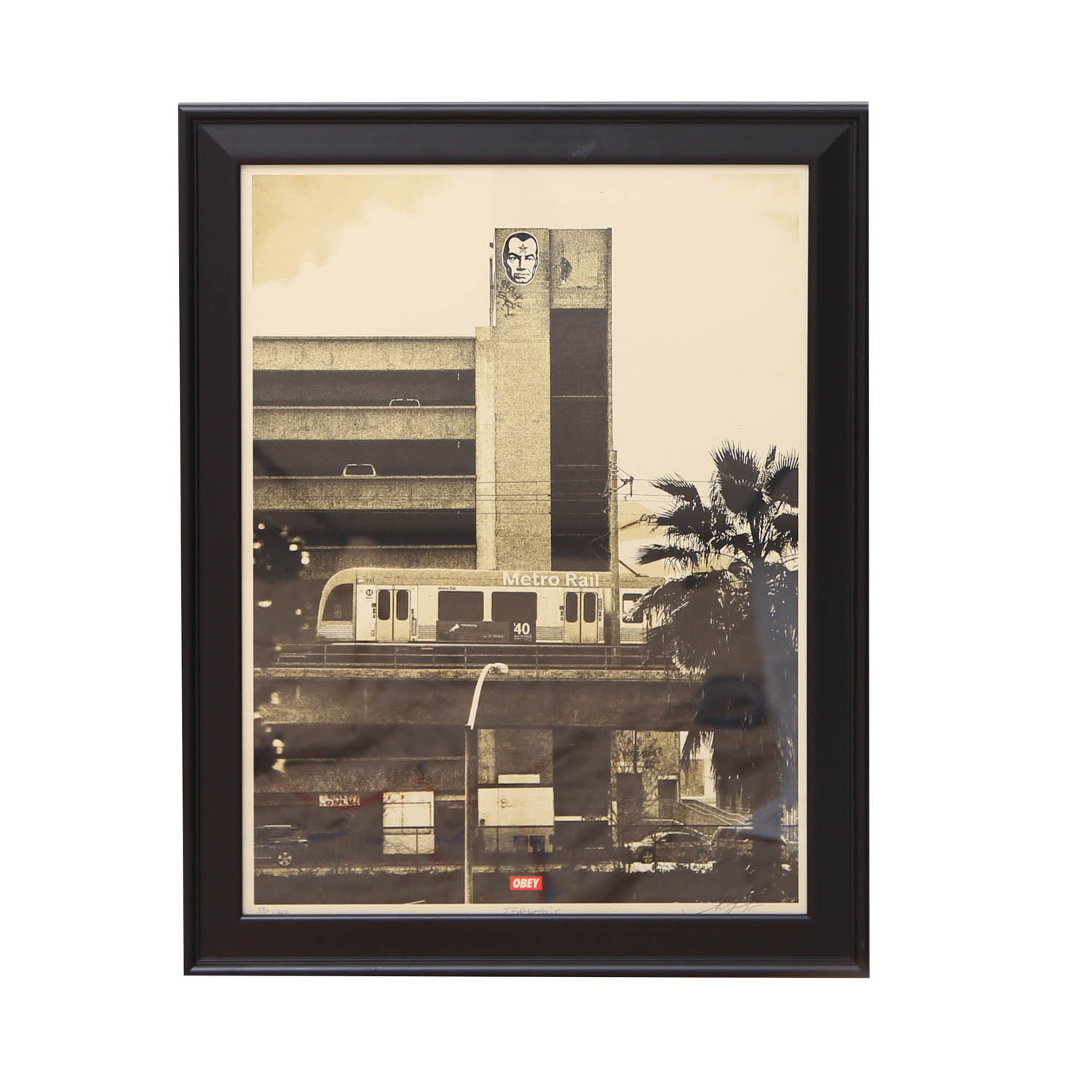 Shepard Fairey "Covert to Overt: Big Brother (Gold)" Signed Limited Edition Silkscreen