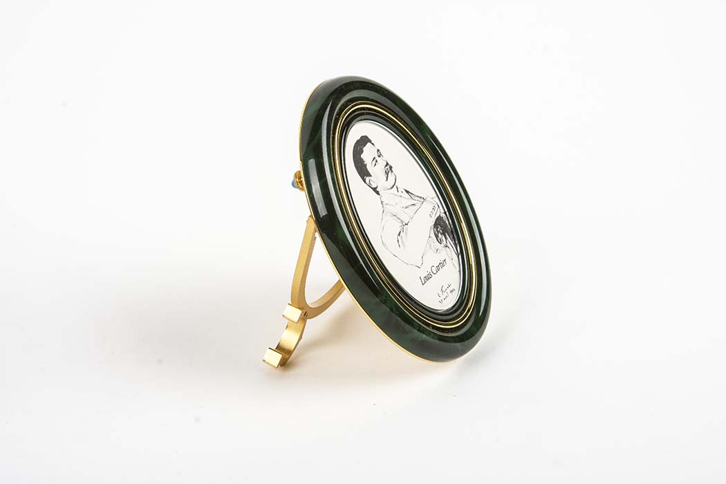 Les Must De Cartier Petite Malachite Picture Frame