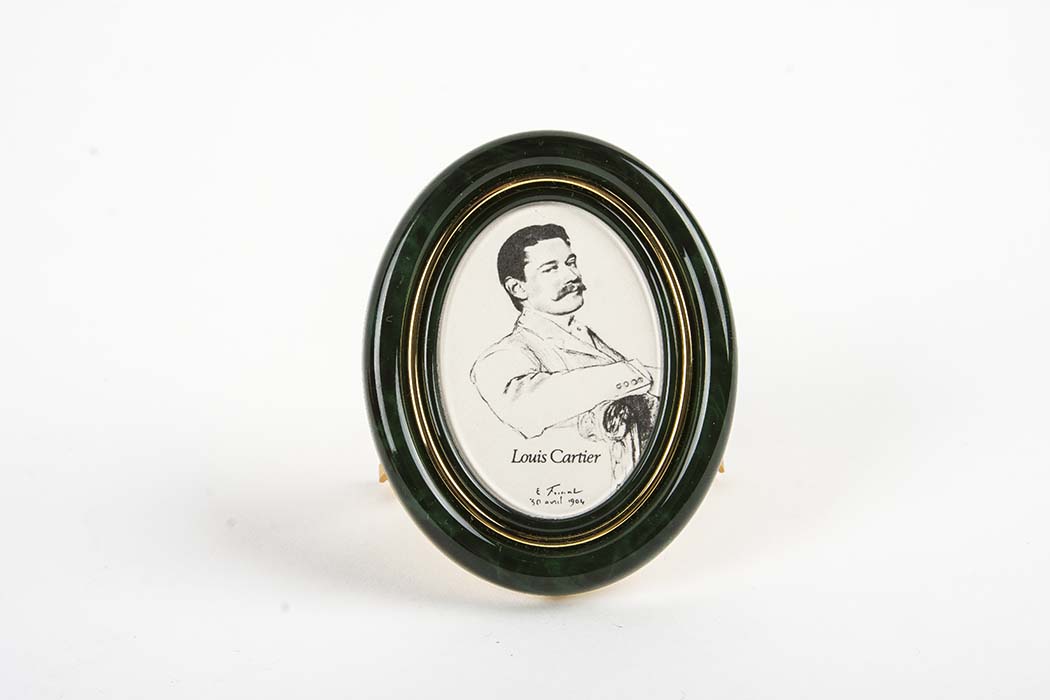 Les Must De Cartier Petite Malachite Picture Frame