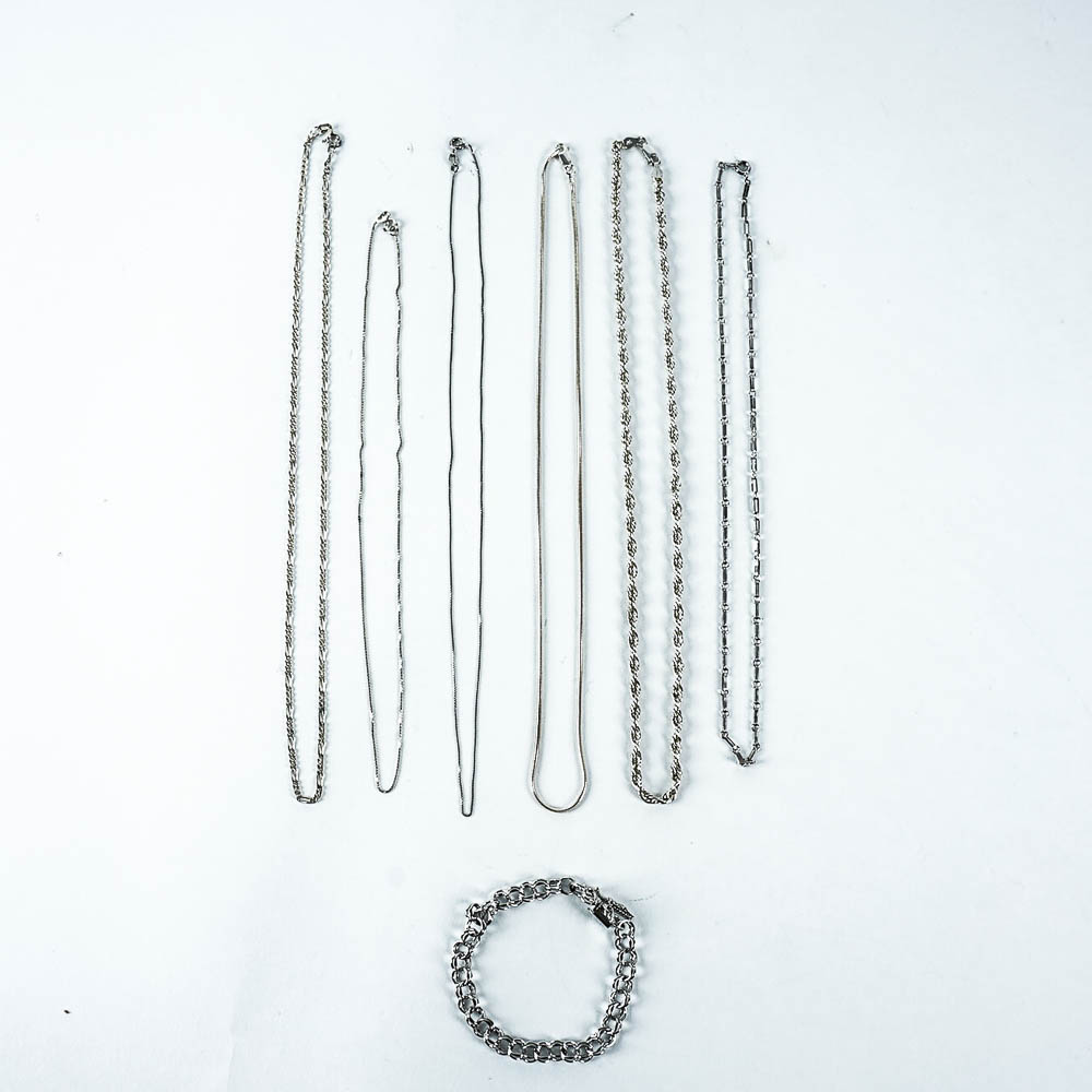Assorted Sterling Silver Chains