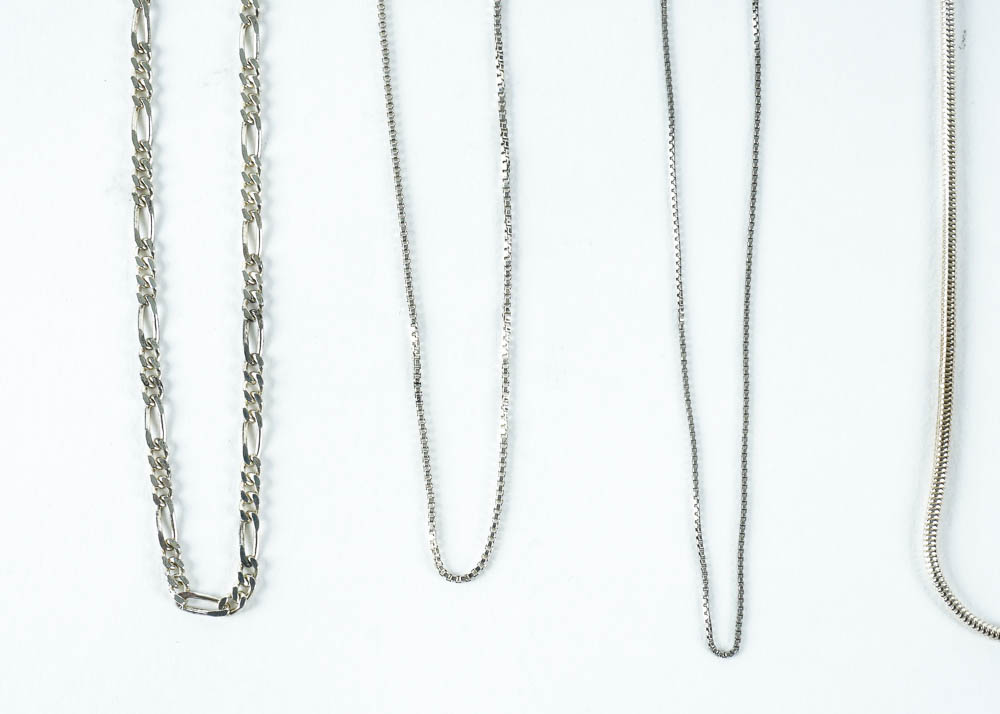 Assorted Sterling Silver Chains