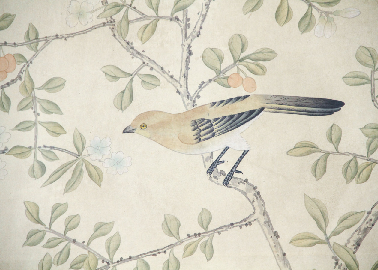 Hand Painted Gracie Watercolor Wallpaper Panels, Set of 4