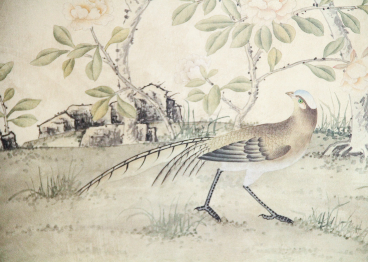 Hand Painted Gracie Watercolor Wallpaper Panels, Set of 4