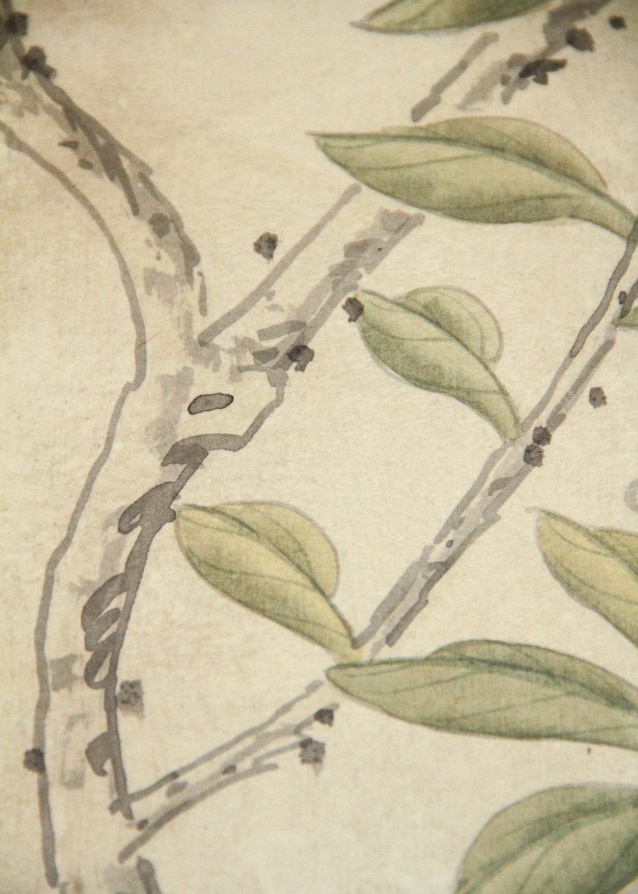 Hand Painted Gracie Watercolor Wallpaper Panels, Set of 4