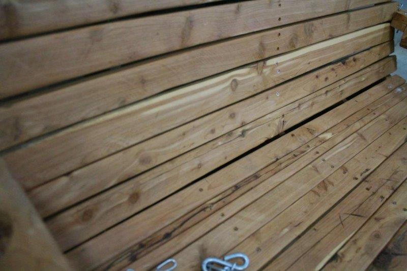 Custom Cedar Porch Swing