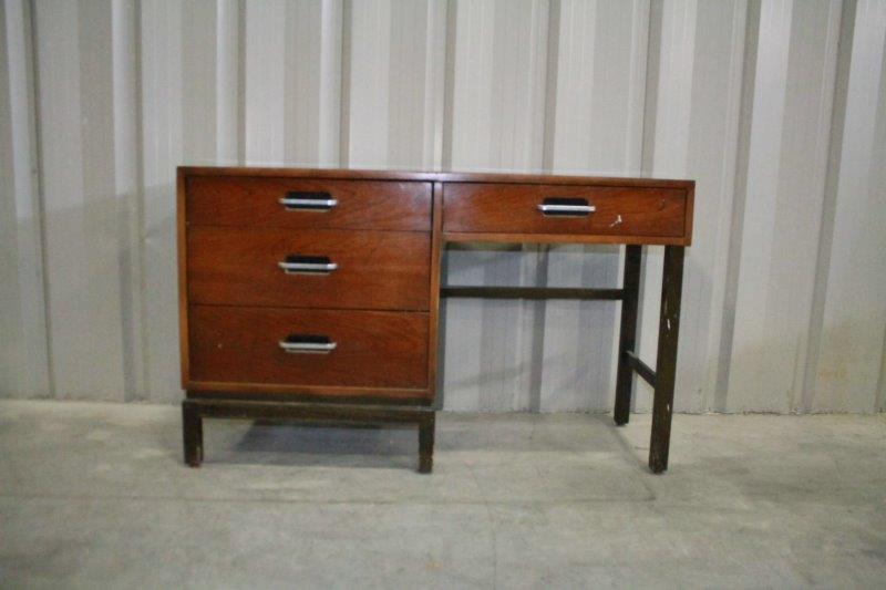 Vintage Hill-Rom Single-Pedestal Desk