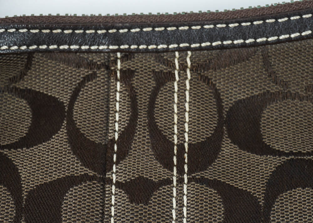 Coach Signature Jacquard Hobo Handbag