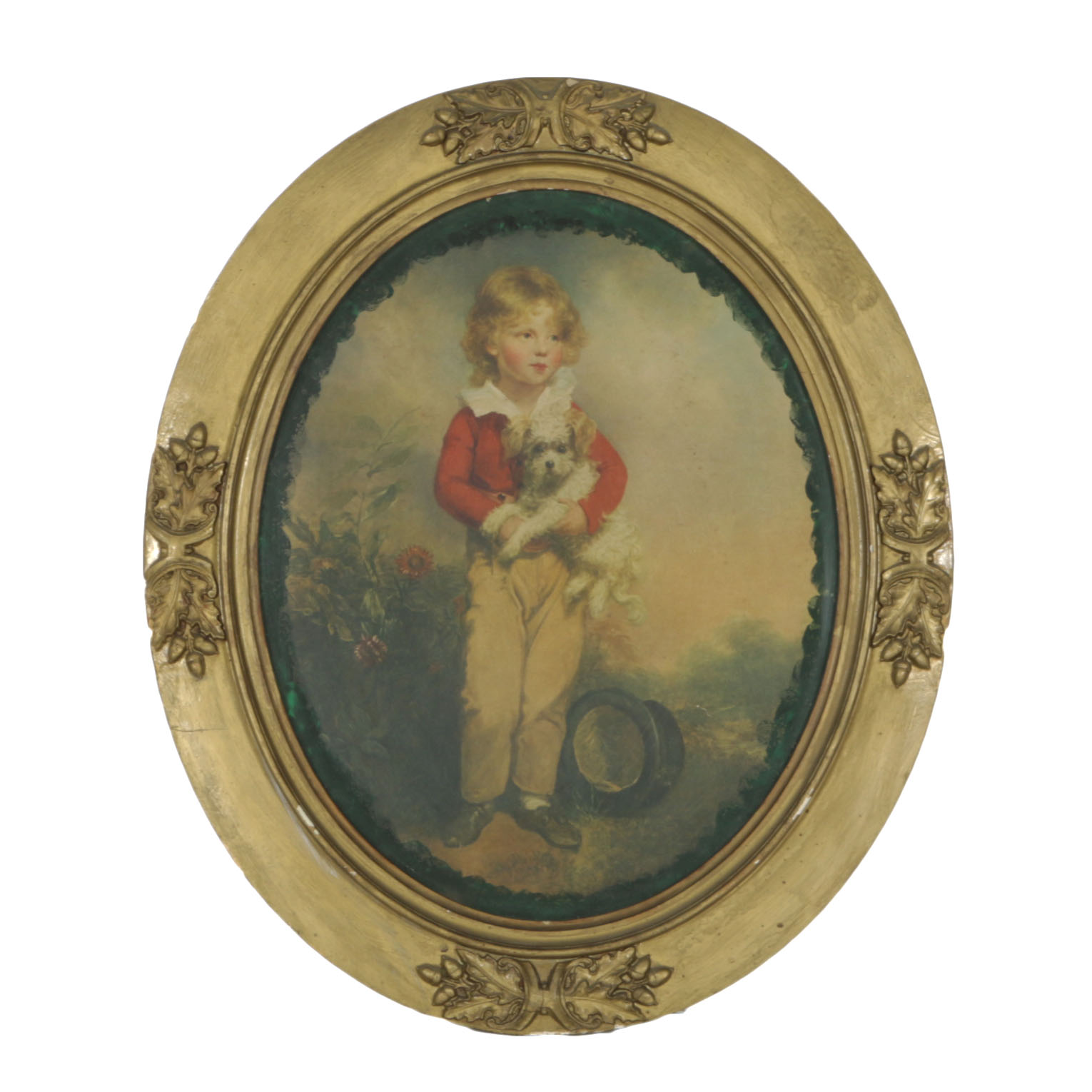 C. Bremont Offset Lithograph of "Boy with Dog"