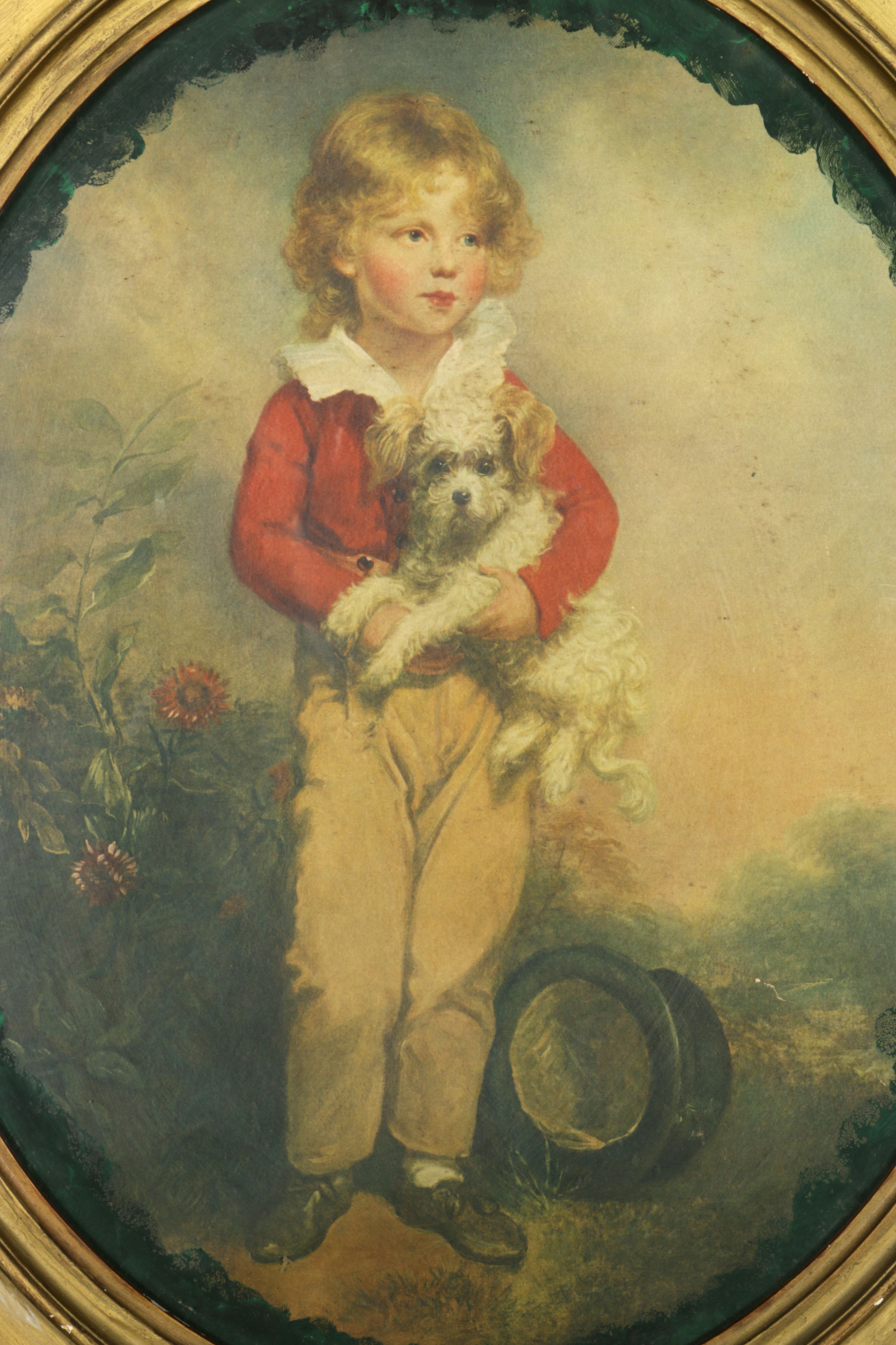 C. Bremont Offset Lithograph of "Boy with Dog"