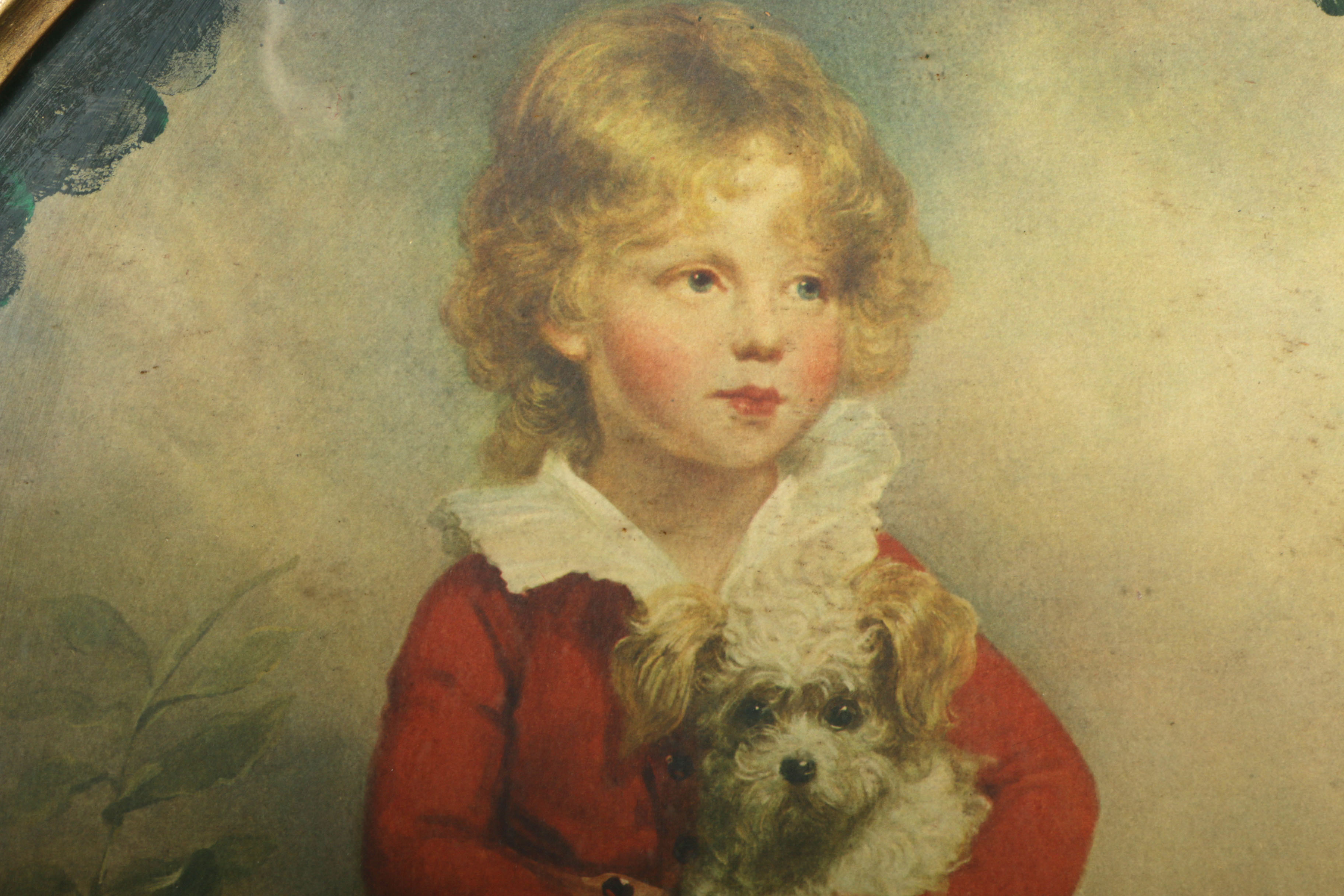 C. Bremont Offset Lithograph of "Boy with Dog"