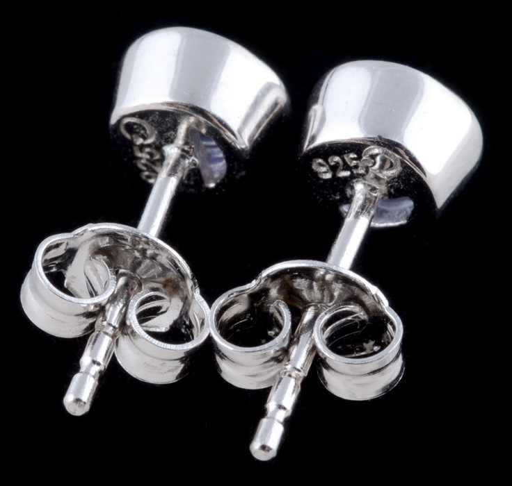 Sterling Silver and Tanzanite Bracelet and Studs