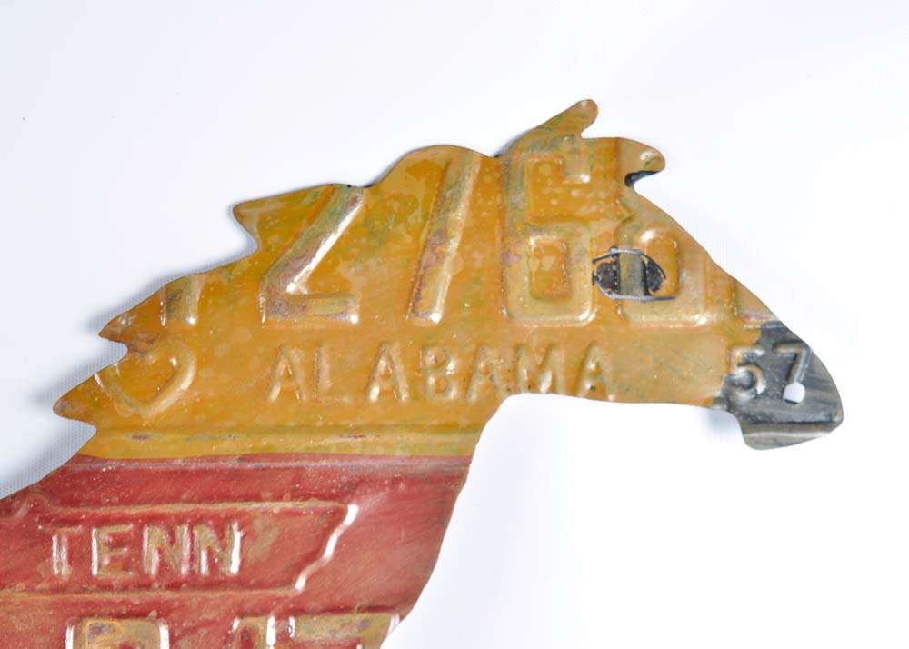 License Plate Wall Plaque