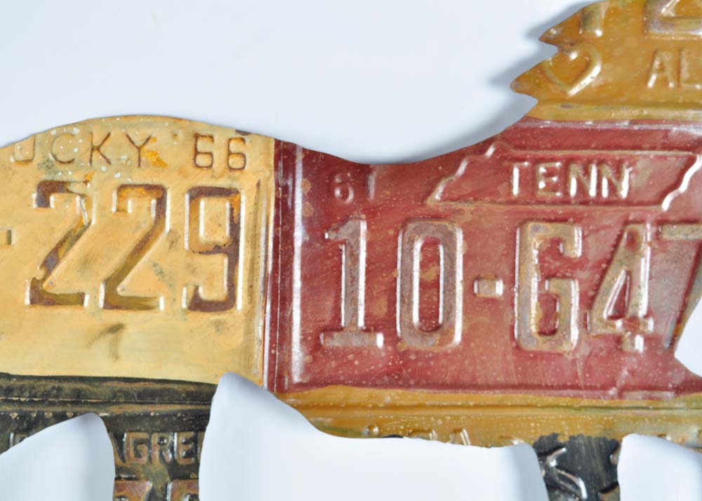 License Plate Wall Plaque