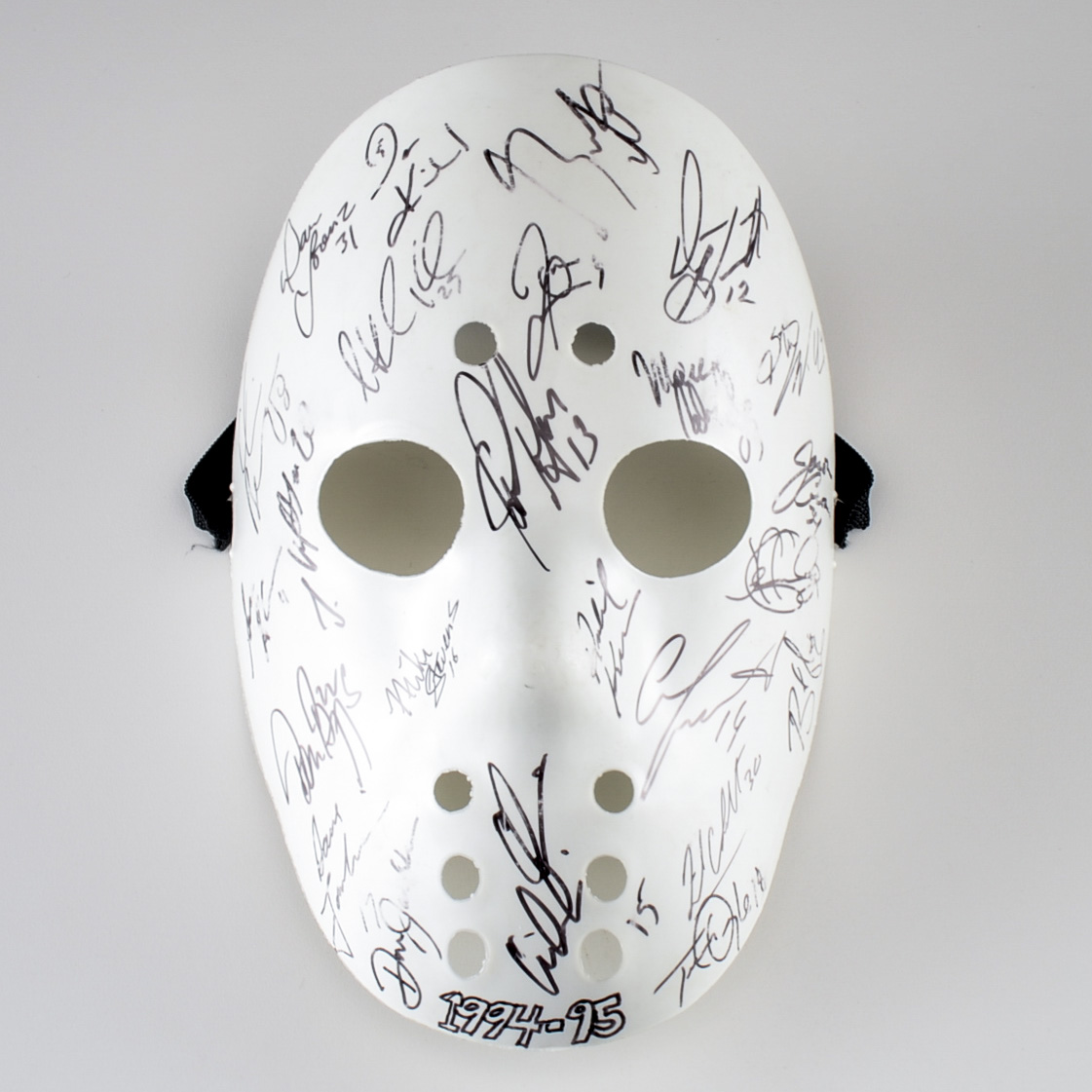 1994-95 Cincinnati Cyclones Signed Goalie Mask