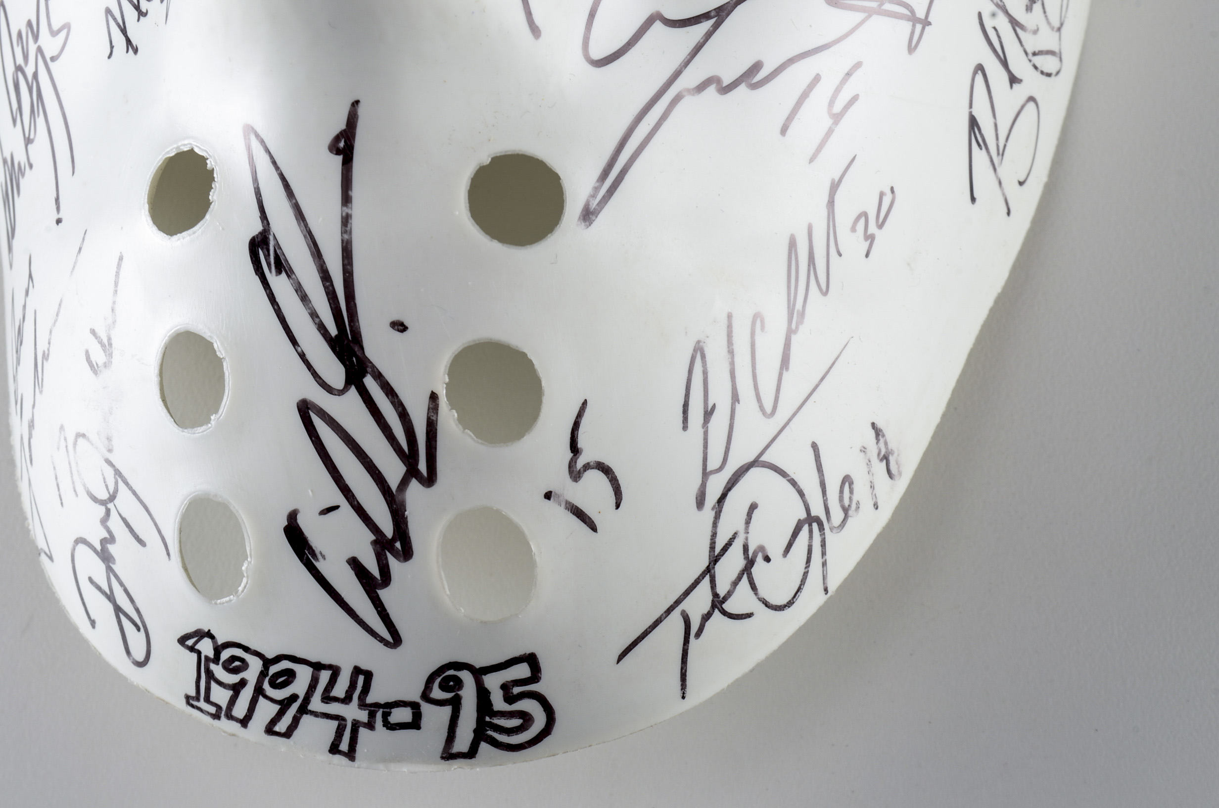 1994-95 Cincinnati Cyclones Signed Goalie Mask