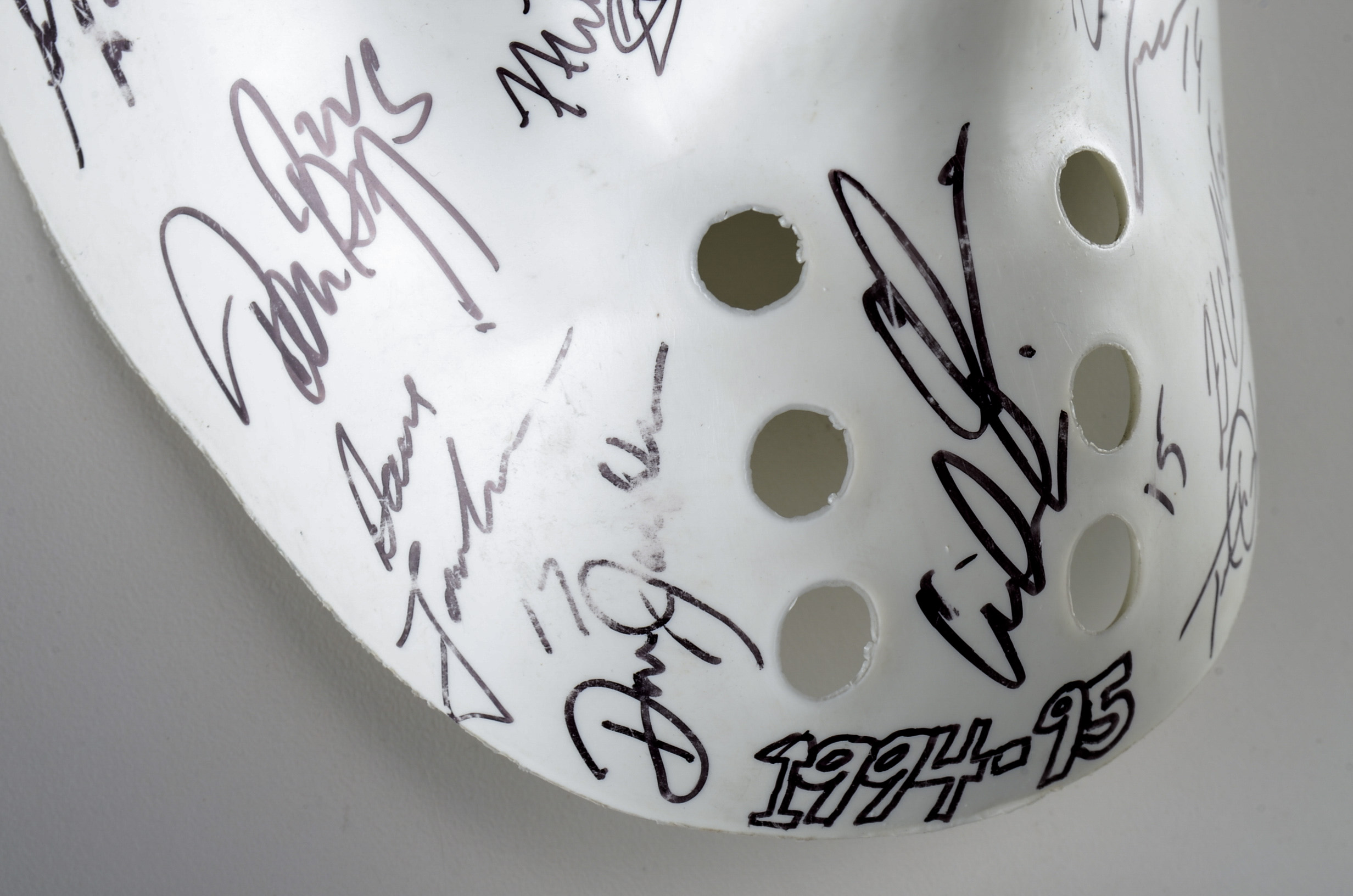 1994-95 Cincinnati Cyclones Signed Goalie Mask