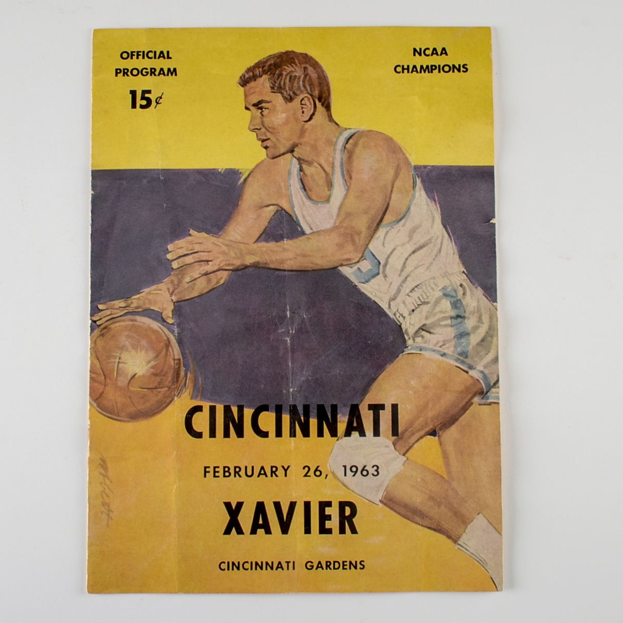 1963 UC Vs. Xavier Basketball Program Cincinnati Gardens