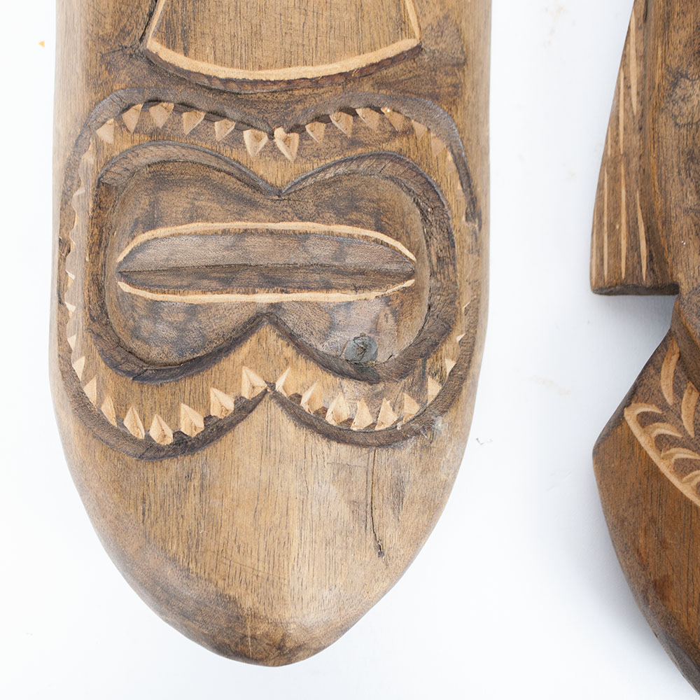 Pair of Tahitian Masks