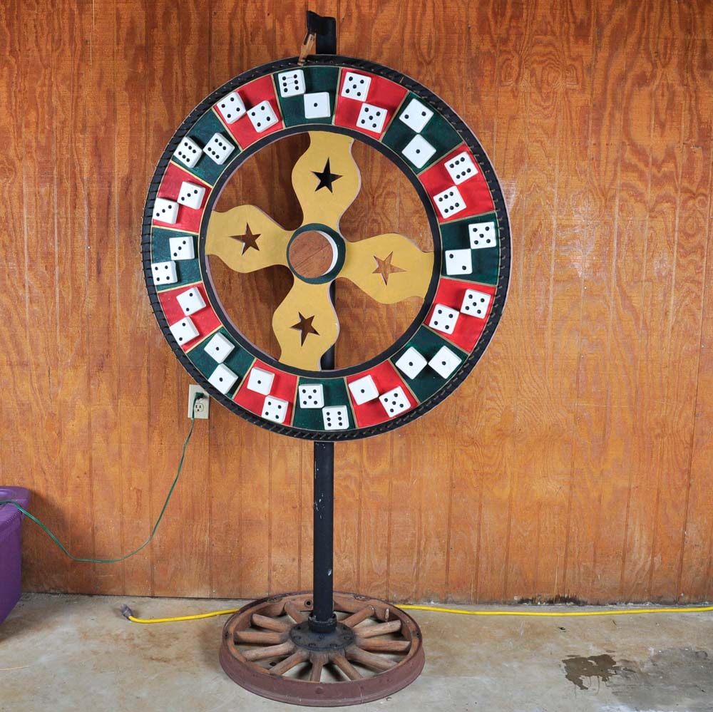 Large Wooden Roulette Wheel