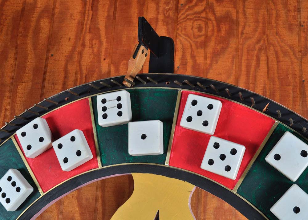 Large Wooden Roulette Wheel