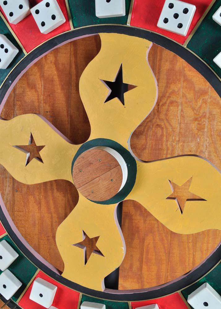 Large Wooden Roulette Wheel