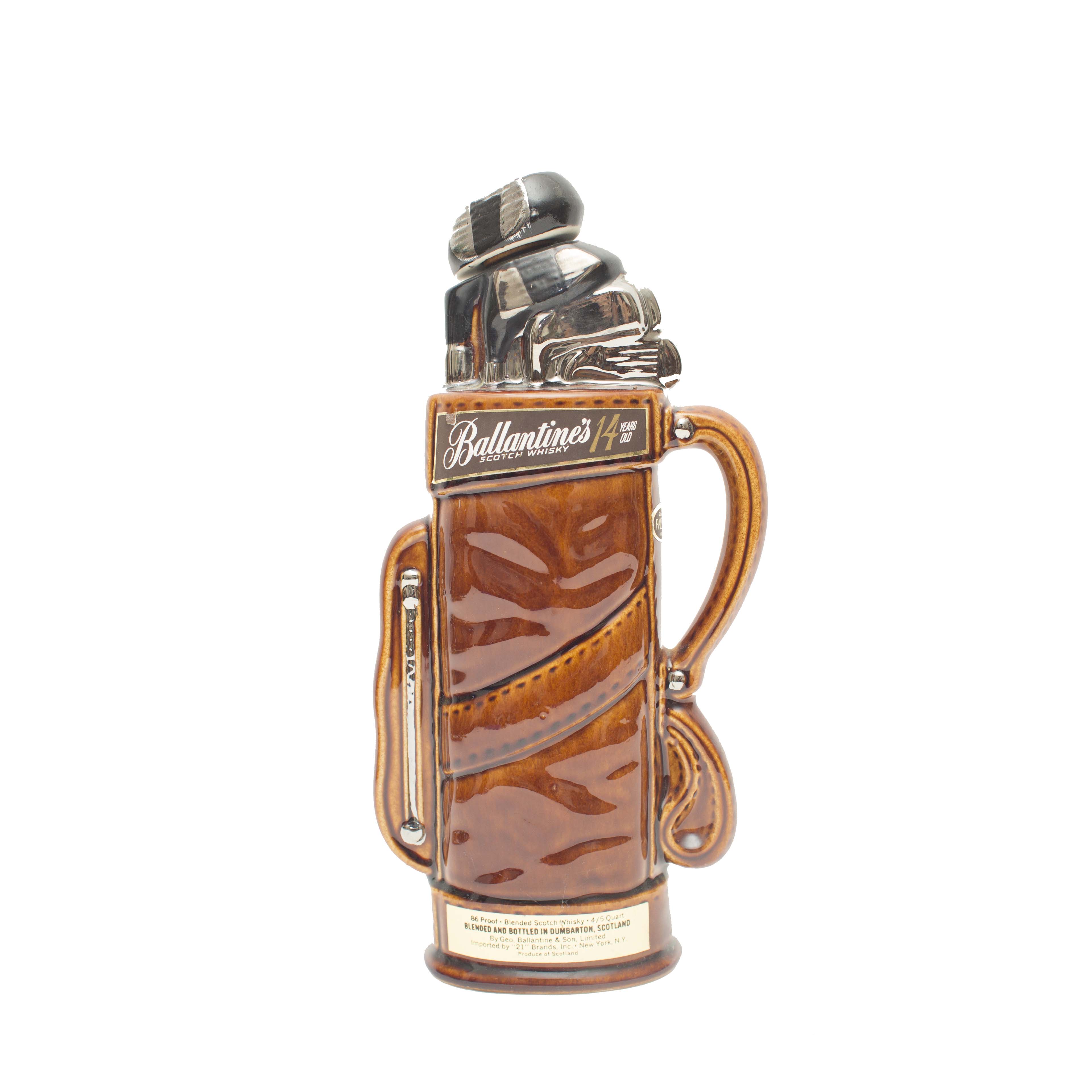 Ballantine's Scotch Whiskey Golf Bag Decanter