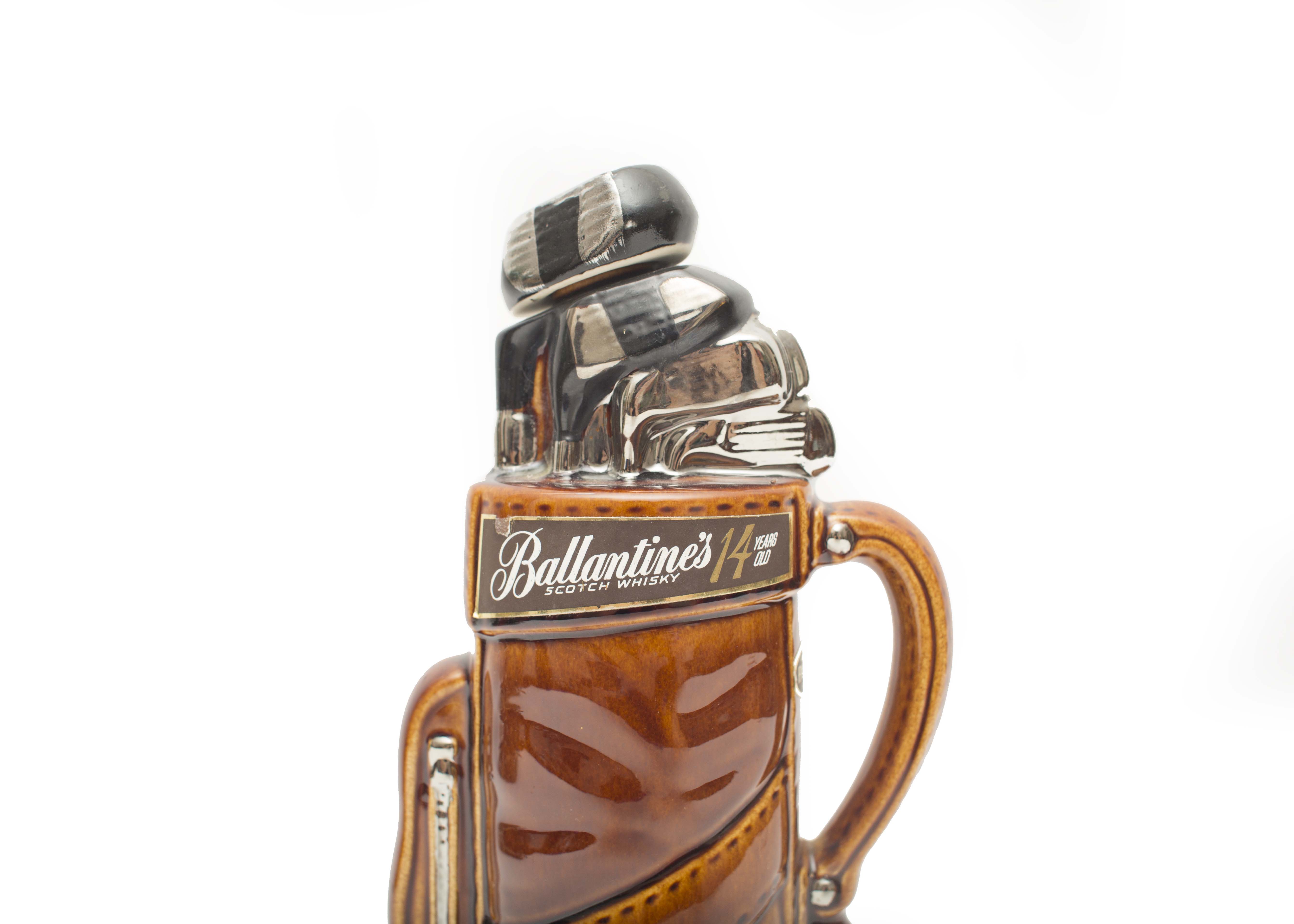 Ballantine's Scotch Whiskey Golf Bag Decanter