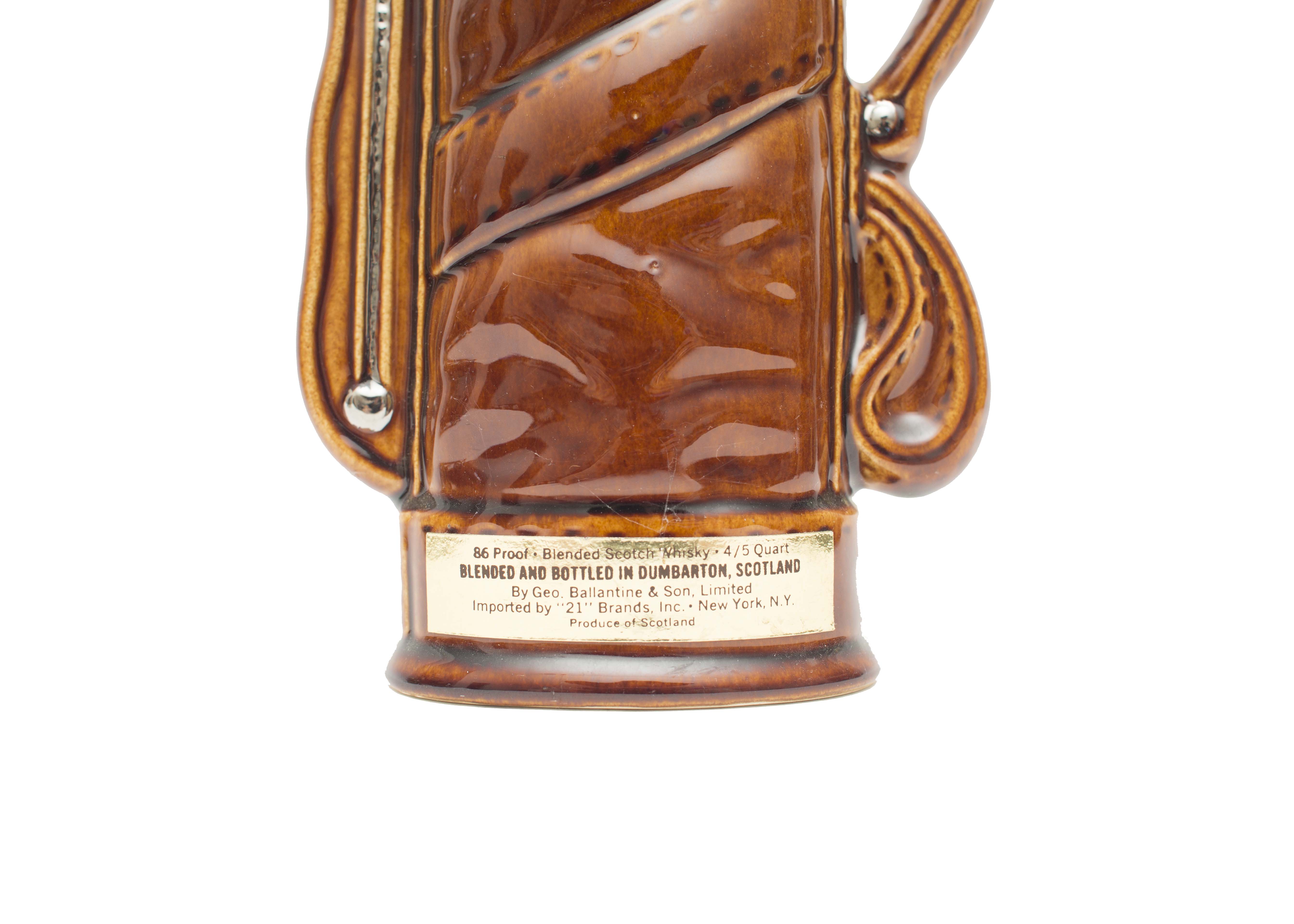 Ballantine's Scotch Whiskey Golf Bag Decanter