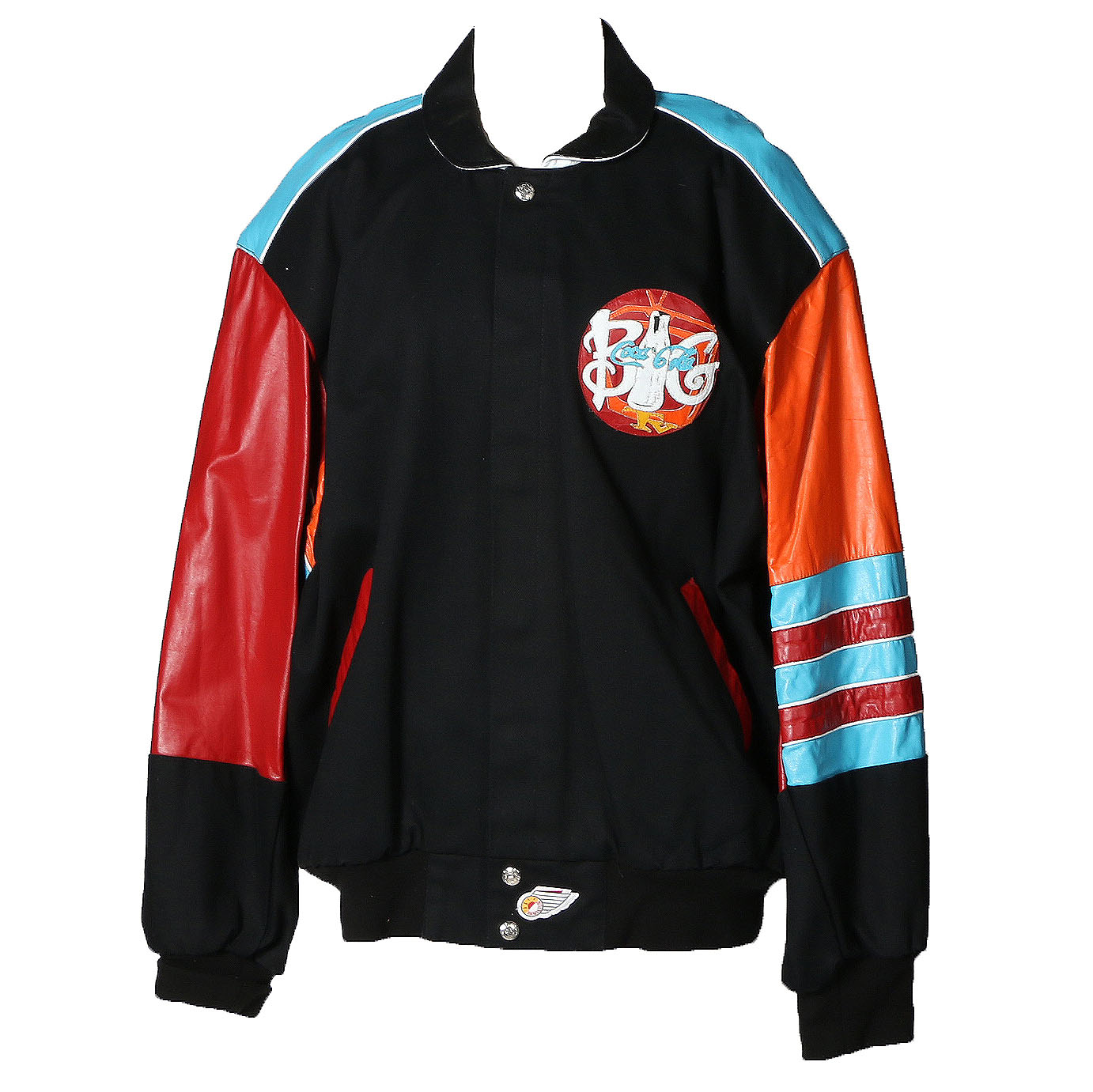 Men's Jeff Hamilton Black Denim and Leather Jacket