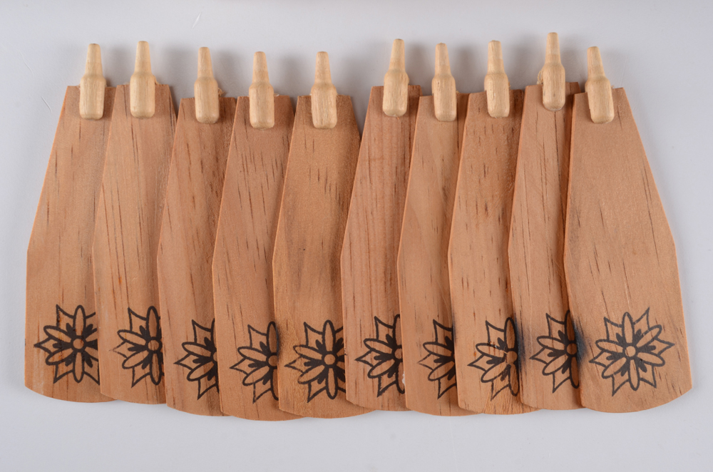 German-Style Wooden Christmas Pyramid Music Box