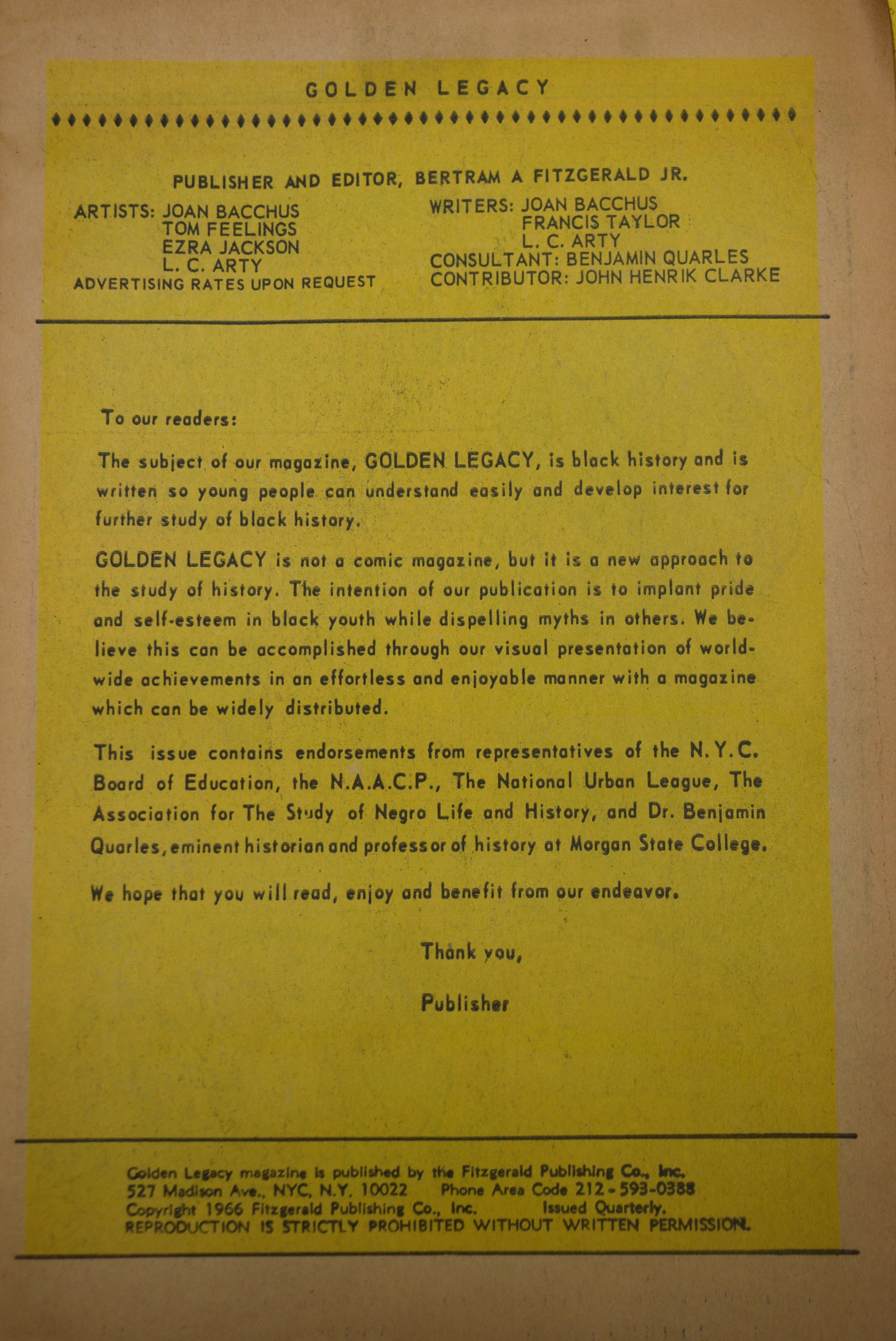 Golden Legacy Comics